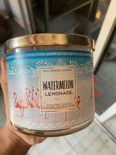 Bath & Body Works 3 Wick Candle watermelon lemonade