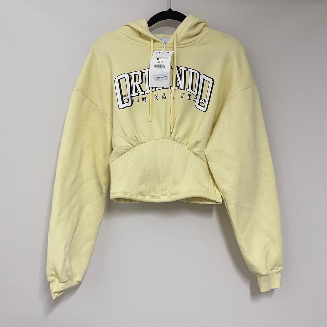 graphic corset hoodie