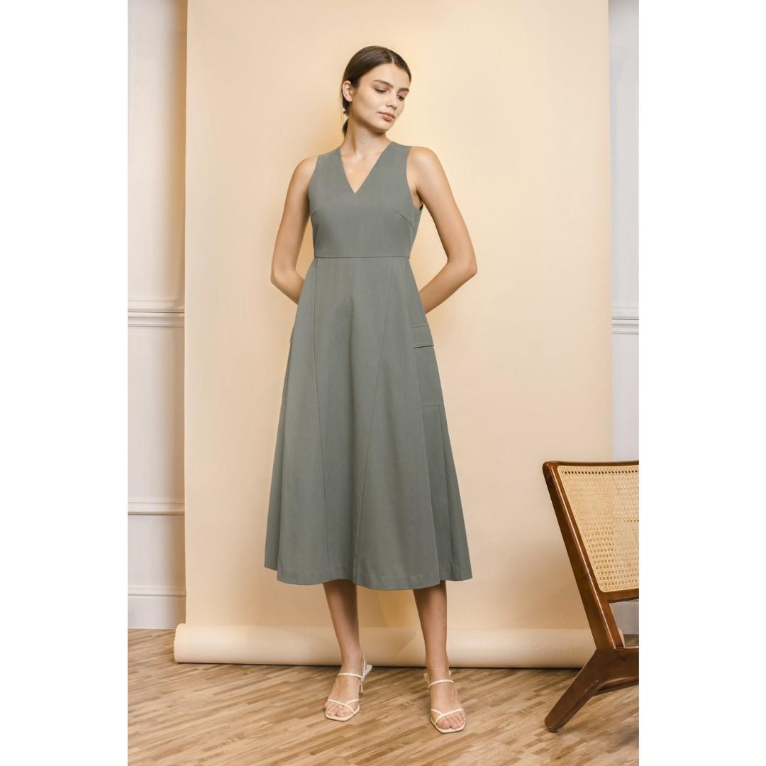 fit flare dress with pockets