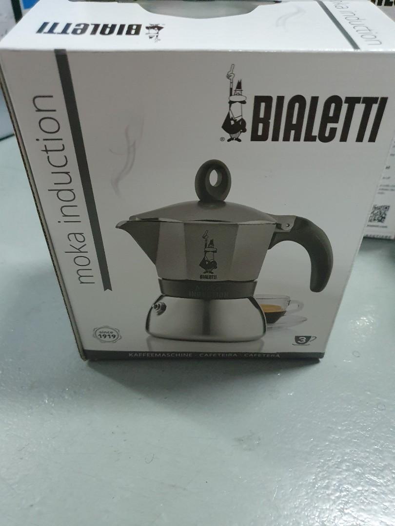 BIALETTI] Moka Induction 3Cup Express Espresso Maker Grey Colors