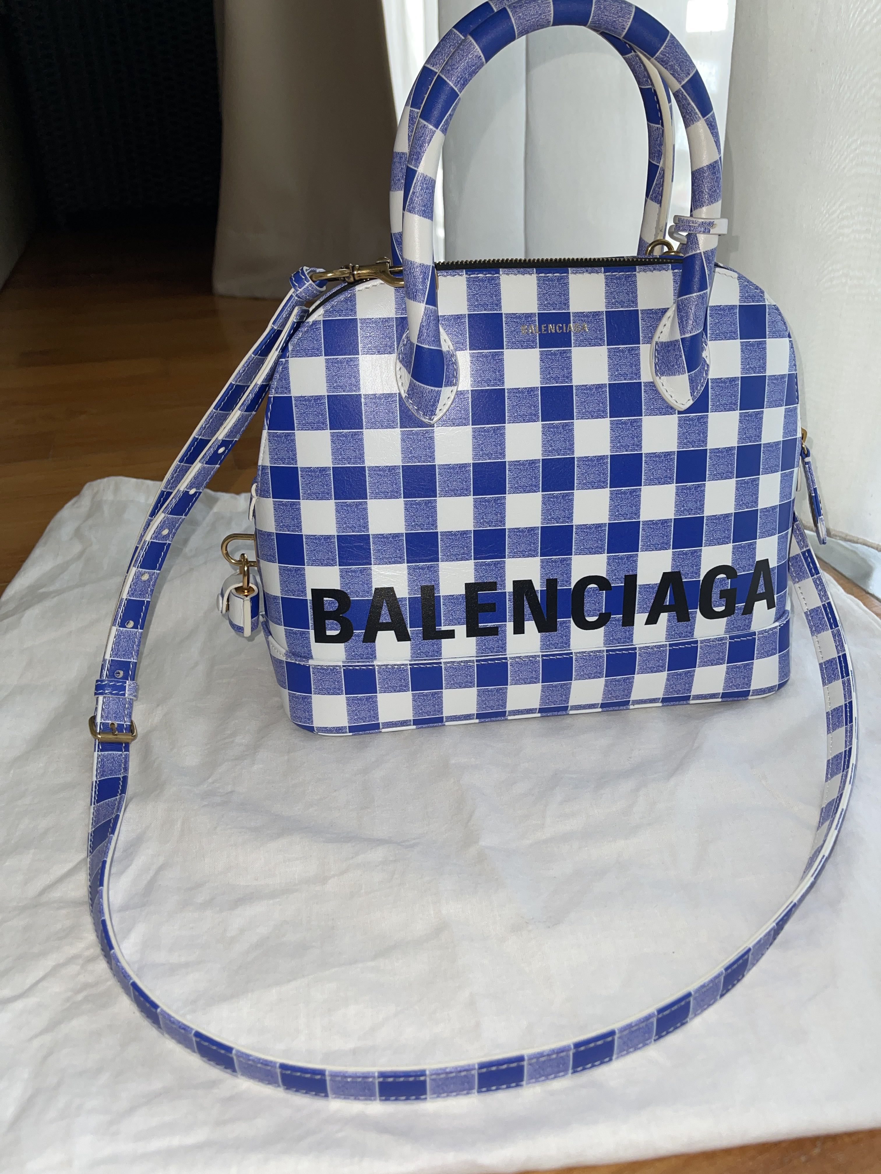 Blue balenciaga ville bag Clearance