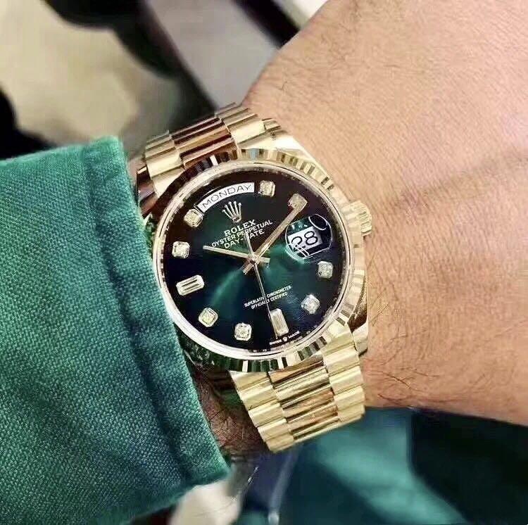 Rolex day best sale date green ombre