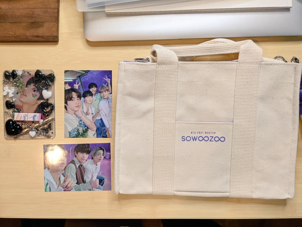 BTS Sowoozoo Ivory Mini Bag, Women's Fashion, Bags & Wallets, Cross