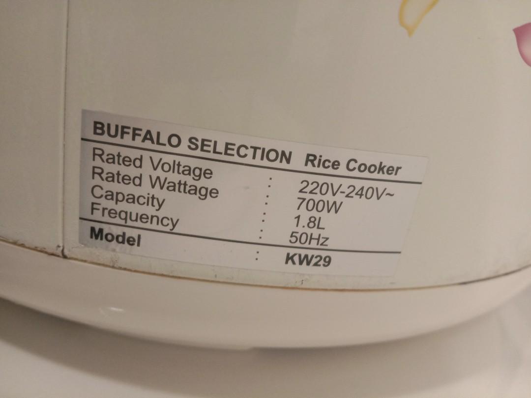 Buffalo Rice Cooker, TV & Home Appliances, Kitchen Appliances, Cookers