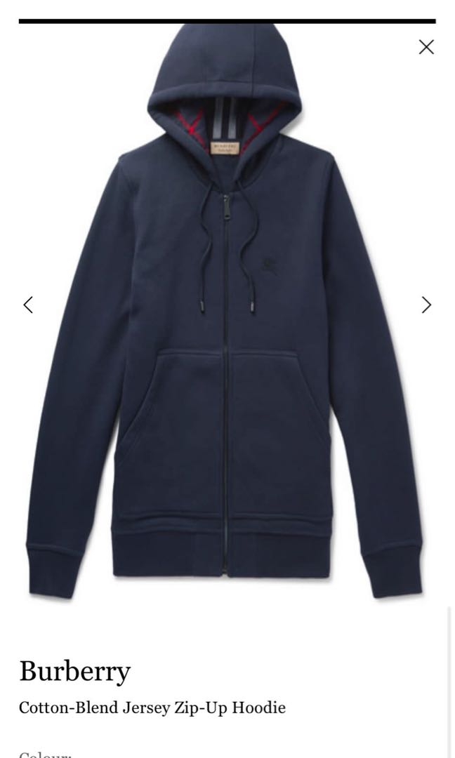 burberry sweater zip up