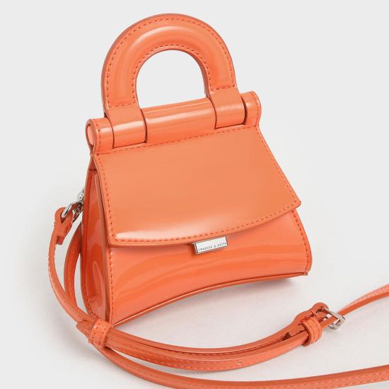 Charles and keith orange bag 2025