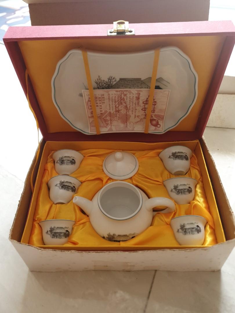 Chinese teapot and cup set, Furniture & Home Living, Kitchenware
