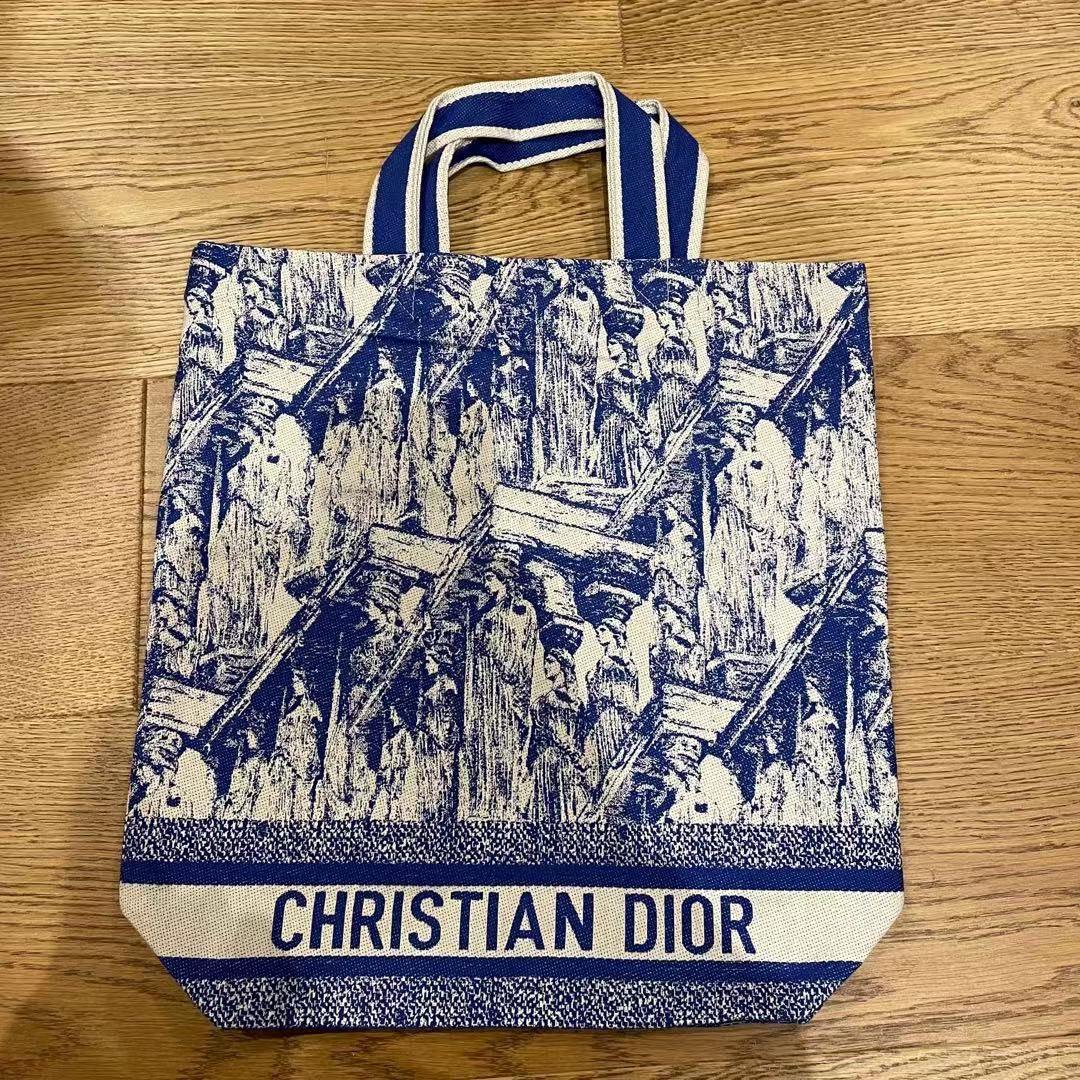 Christian Dior Limited Edition Novelty Tote Bag Navy Gold VIP Gift NFS No  Box