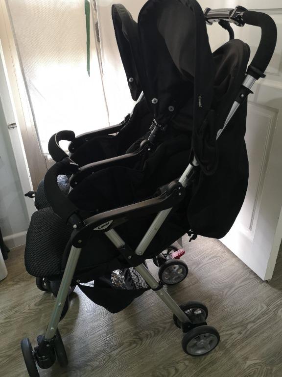 Combi tandem double stroller clearance