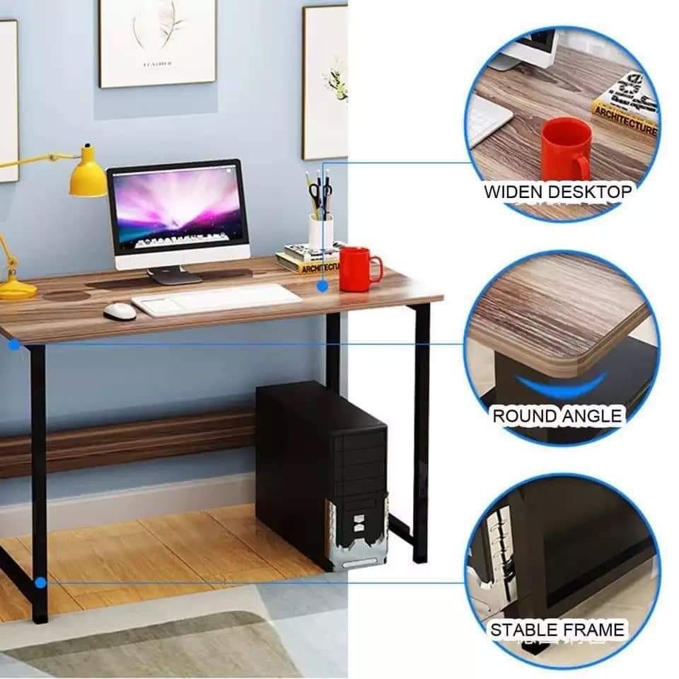 COMPUTER LAPTOP DESK TABLE (Category: Tables & Sets) located in Manila. Submitted by saguittarian06 (Listing ID 1110039804, Image 3). Description: RESELLER:720php :COMPUTER LAPTOP DESK TABLE ✔️modern style ✔️size-80x37x73cm ✔️colors-brown & white ✔️wooden table material ✔️steel frame ➡️.