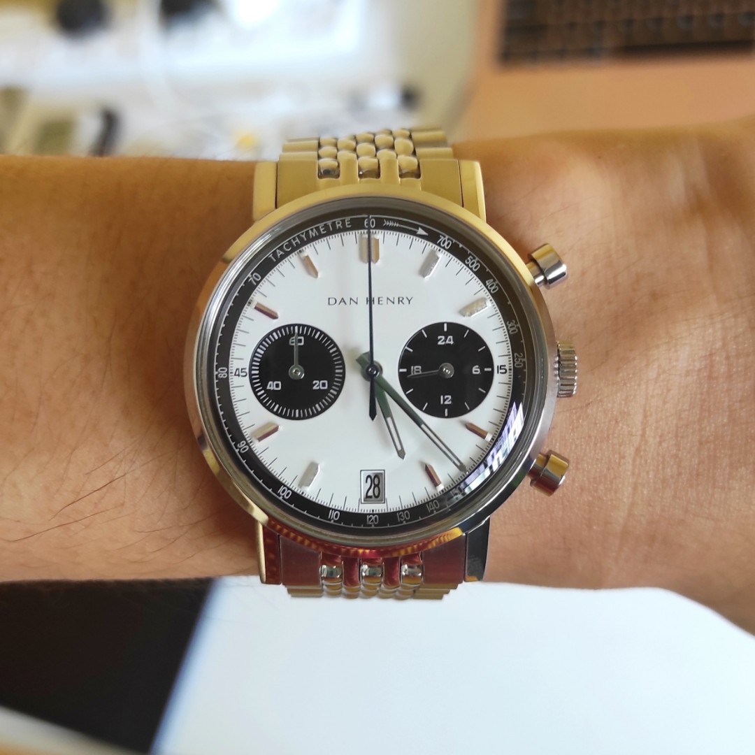 Dan Henry 1964 Panda Chronograph, Men's Fashion, Watches
