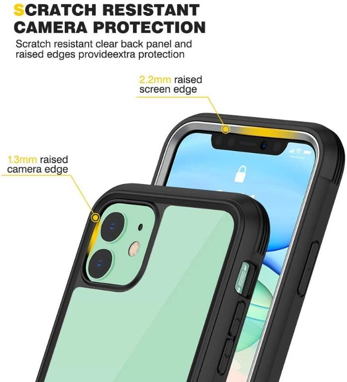 Diaclara Designed for iPhone 12 Mini Case, Full Body Rugged Case with  Built-in Touch Sensitive Anti-Scratch Screen Protector, Soft TPU Bumper  Case for