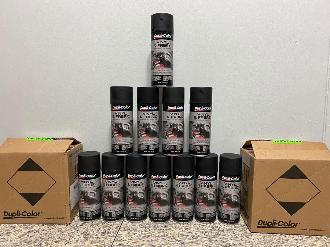 Dupli Color HVP106 Flat Black High Performance Vinyl and Fabric Spray