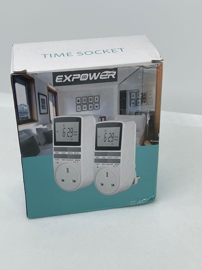 Expower Timer Plug Socket Expower Digital Electrical Timer Plug Socket 24 Hours 