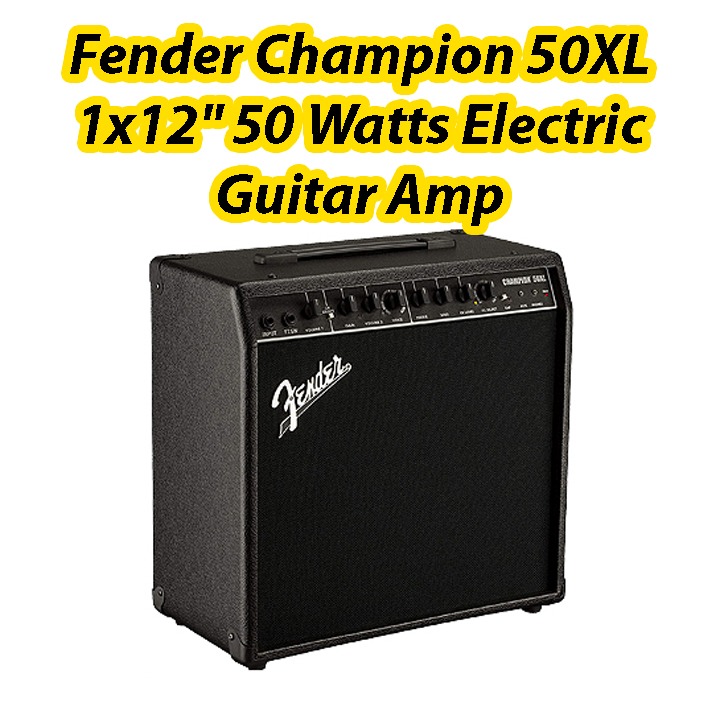 tilgivet ned generelt Fender Champion 50XL 1x12" 50 Watts Electric Guitar Amplifier, Music &  Media, Music Instruments on Carousell