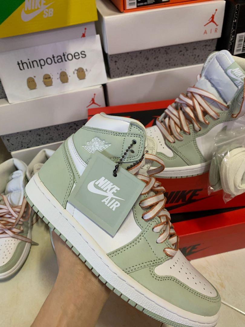 FULL SIZES Air Jordan 1 High OG Seafoam Women WMNS W CD0461 002 Men s Fashion Footwear Sneakers on Carousell
