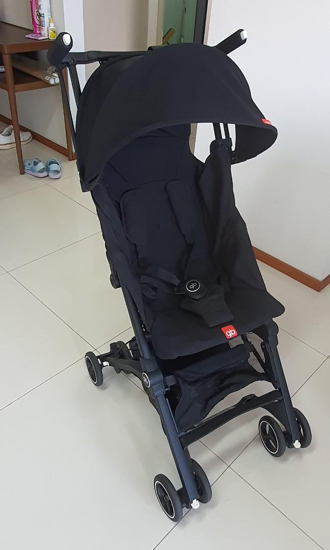 GB Pockit Satin Black Baby Stroller
