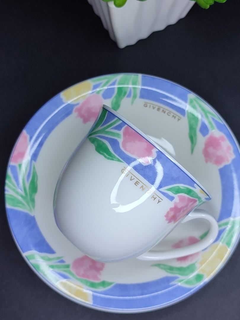 11.11SALE!!!GIVENCHY cup and saucer his and her set, Furniture & Home Living, Kitchenware