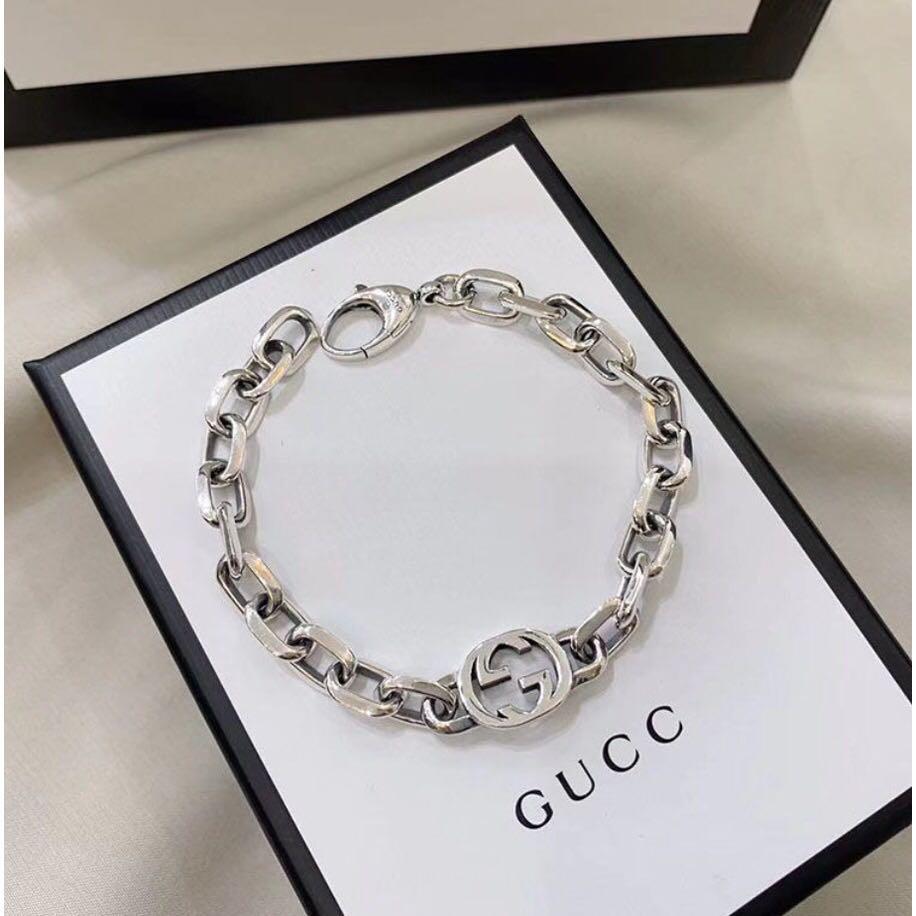 Gucci interlocking G sterling silver bracelet preorder korea, Women's  Fashion, Jewelry & Organizers, Bracelets on Carousell