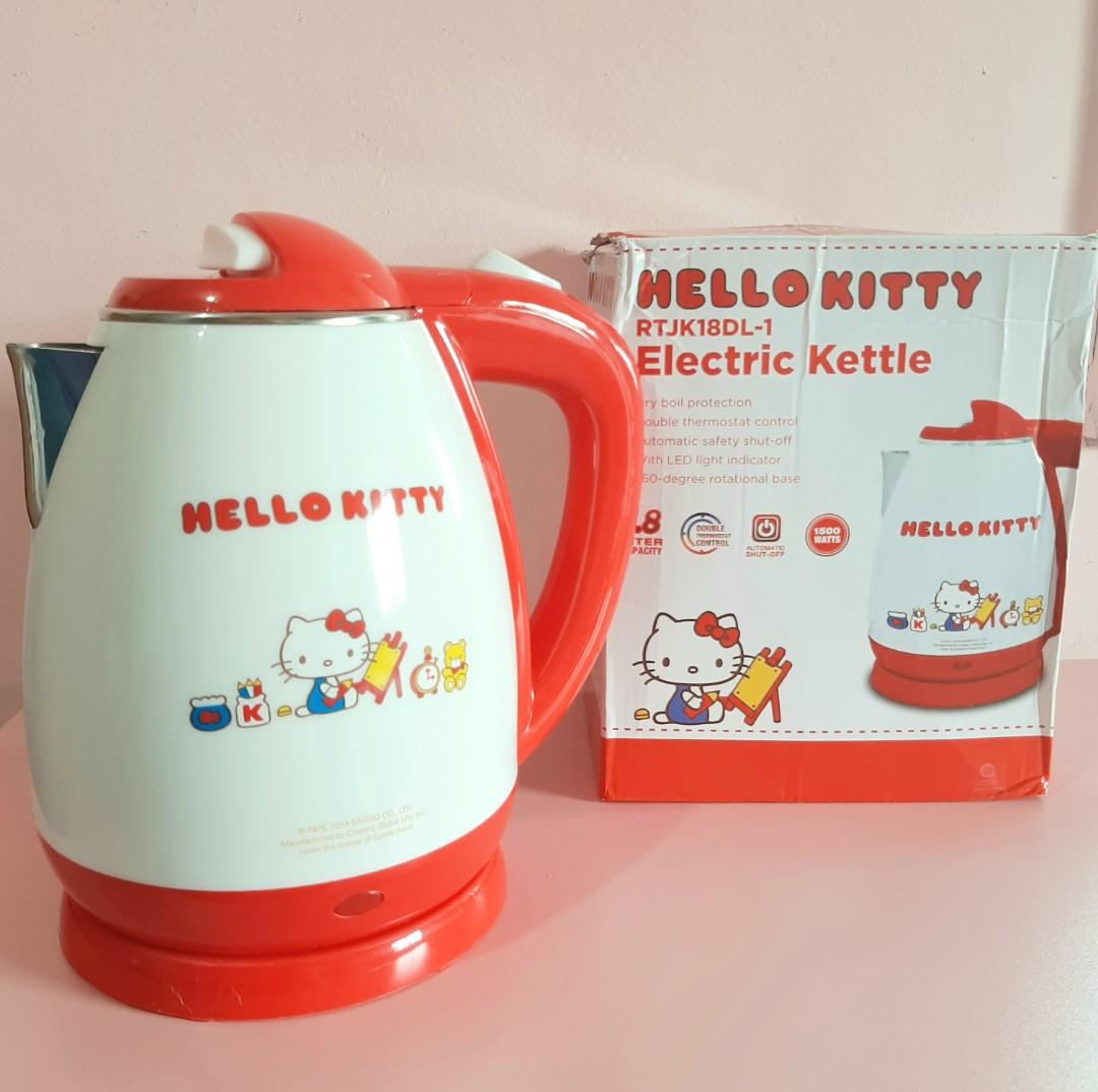 Hello Kitty Electric Kettle, Furniture & Home Living, Kitchenware & Tableware, Coffee & Tea