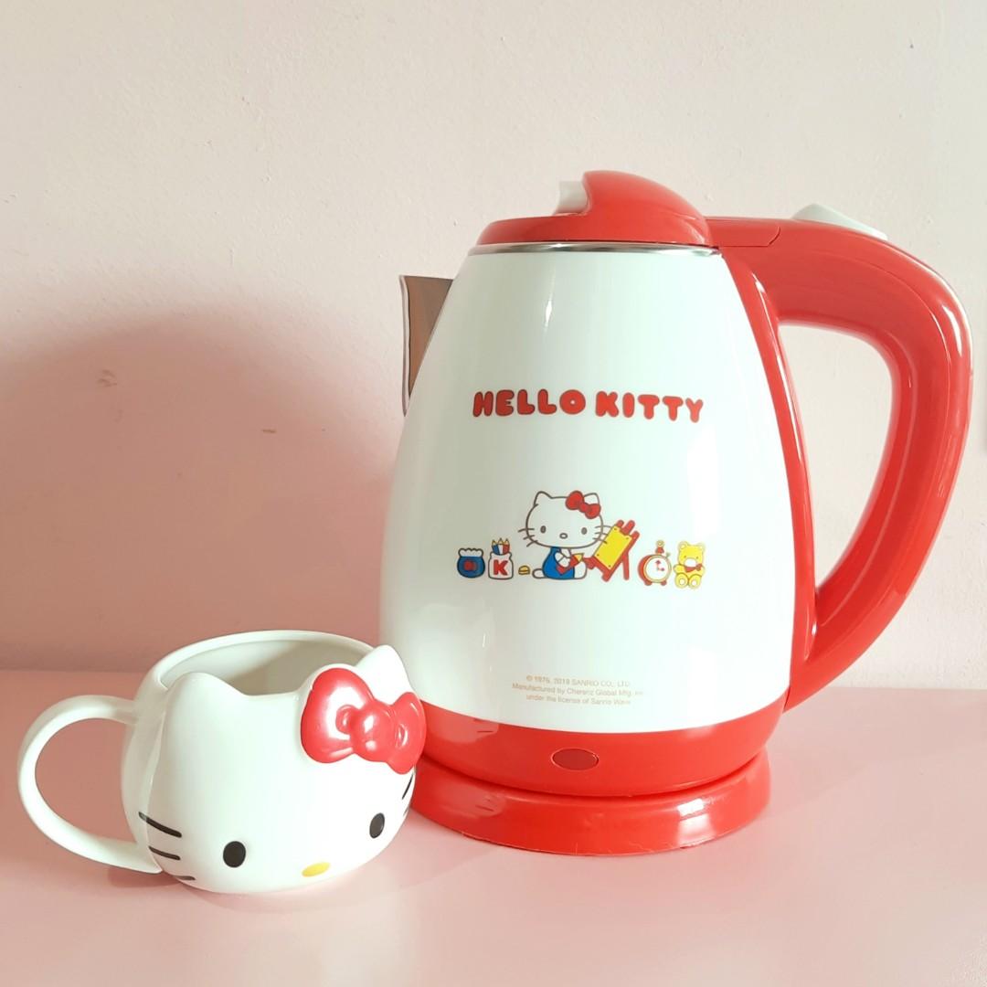 Hello Kitty Electric Kettle, Furniture & Home Living, Kitchenware & Tableware, Coffee & Tea