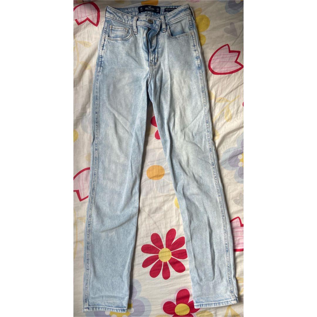hollister ultra high rise mom jeans