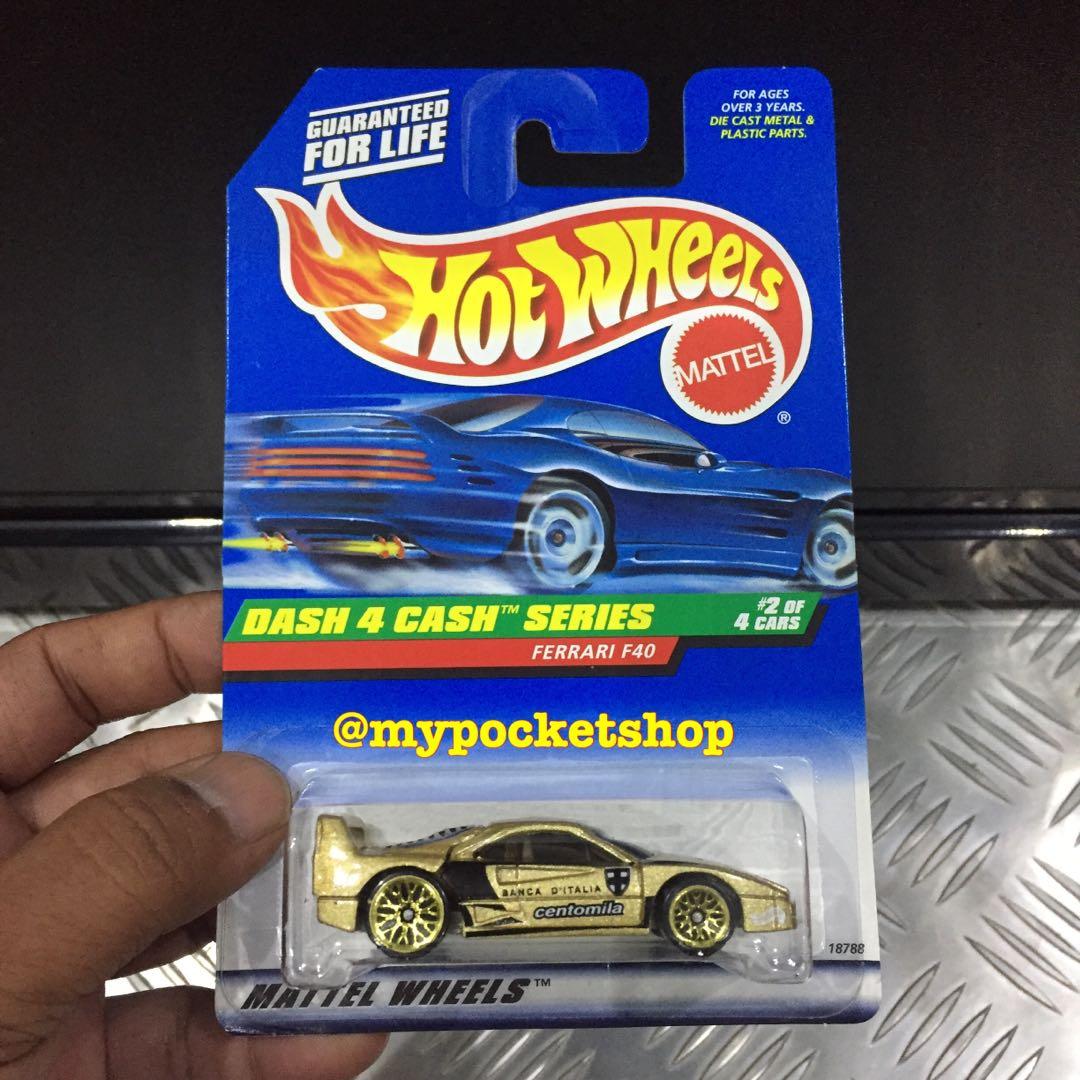 Hot wheels dash 4 cash series ferrari f40 shop