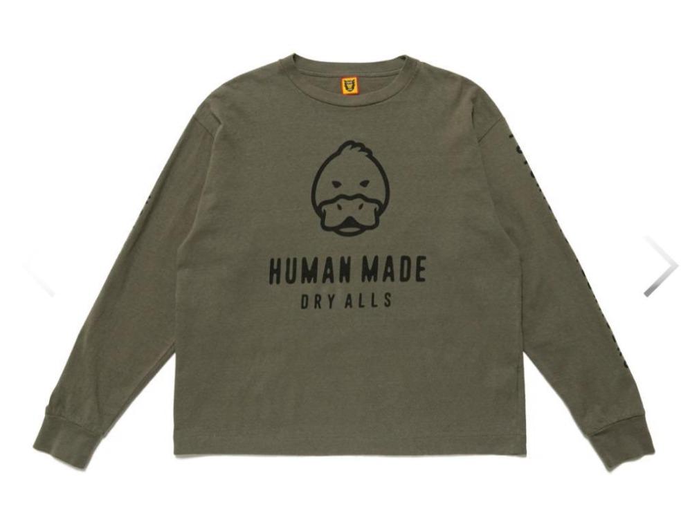 HUMAN MADE®️ DUCK KNIT COTTON L/S TEE #3@F21, 男裝, 外套及戶外