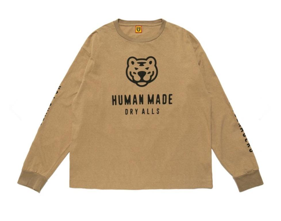 ヒューマンメイド HUMAN MADE Dry Alls Duck L/S Tee ダック プリント ロンT 白色 - メンズファッション