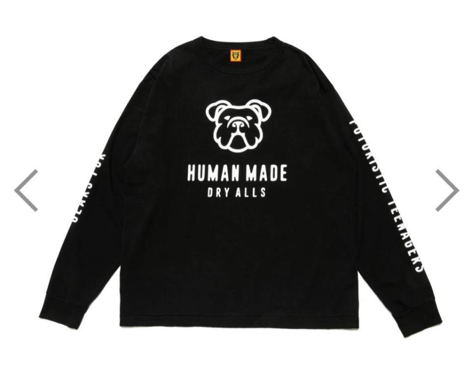 HUMAN MADE®️ PUPPY KNIT COTTON L/S TEE #2@F21, 男裝, 外套及戶外