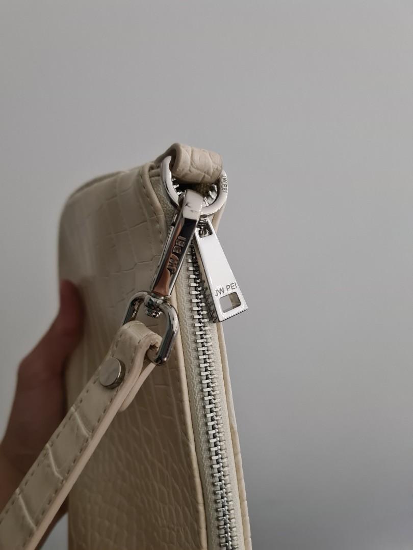 JW Pei Eva Shoulder Bag Ivory Croc, Women's Fashion, Bags & Wallets