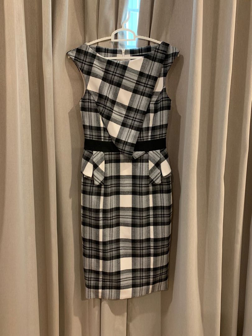Karen millen tartan dress shop