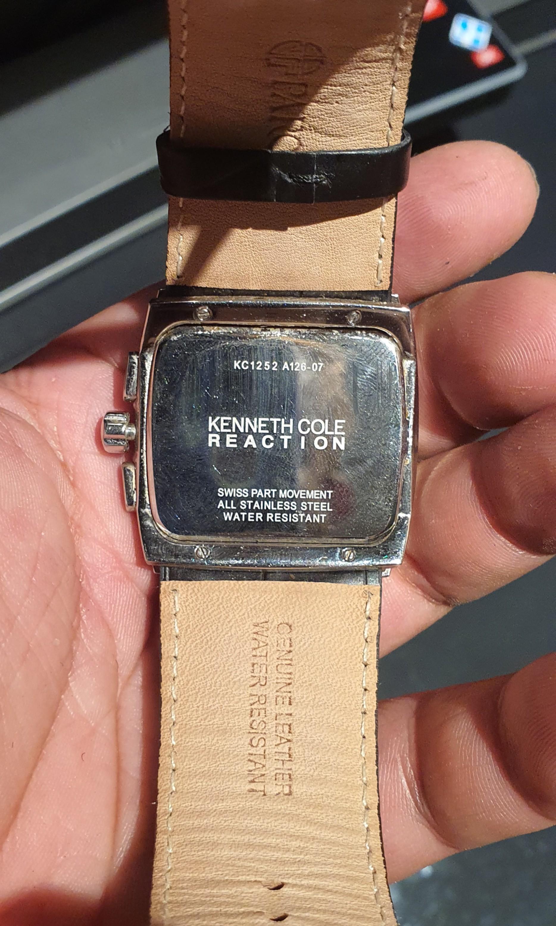 kenneth cole watch bands adjust
