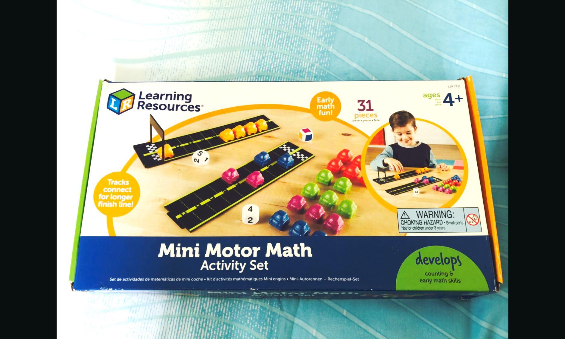 Learning Resources Mini Motor Math Activity Set, Hobbies & Toys 