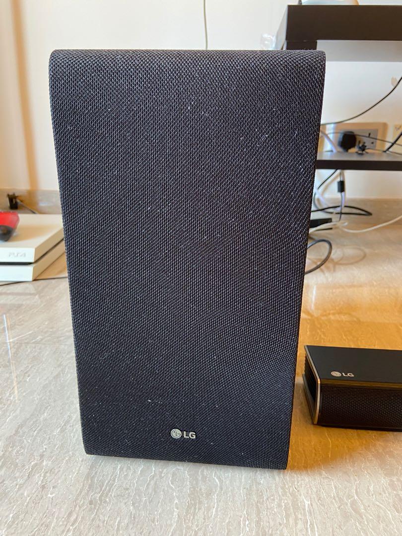 LG sound bar SPJ4BW with wireless subwoofer and Bluetooth, 興趣及遊戲, 音樂