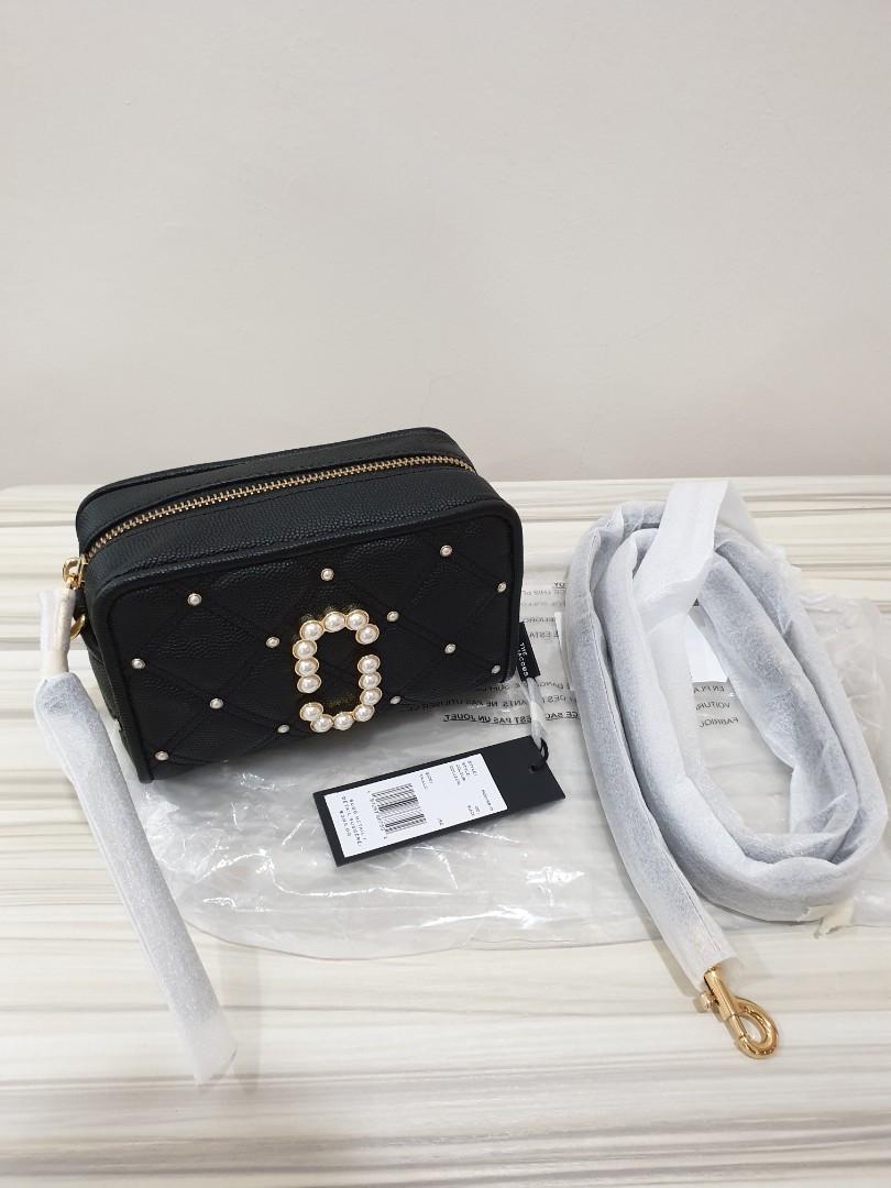 Marc Jacobs Pearl Snapshot Crossbody Bag in Black