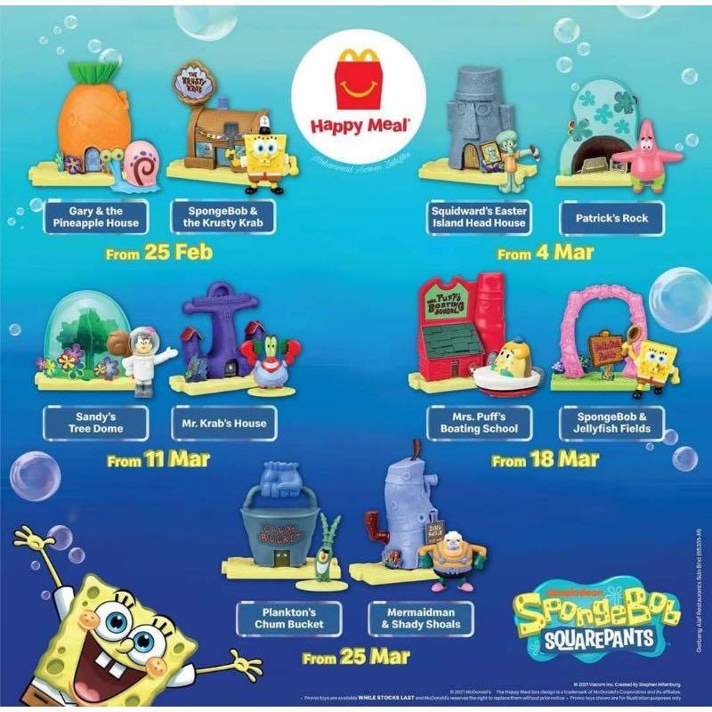 Mcdonalds Mcd Mcdonald s Mekdi Happy Meal Toy Spongebob