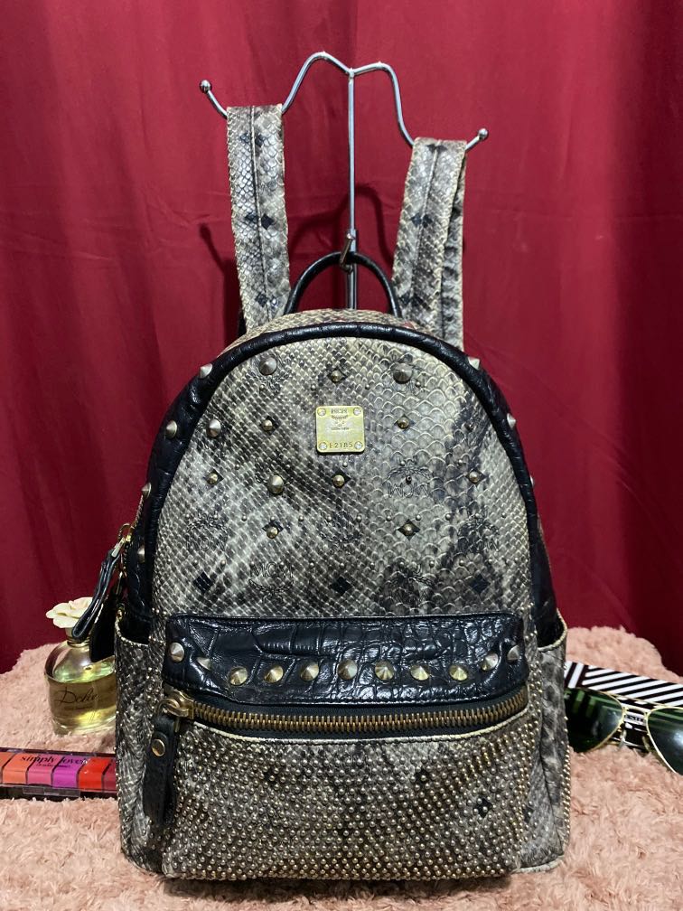 Mcm hotsell snakeskin bag