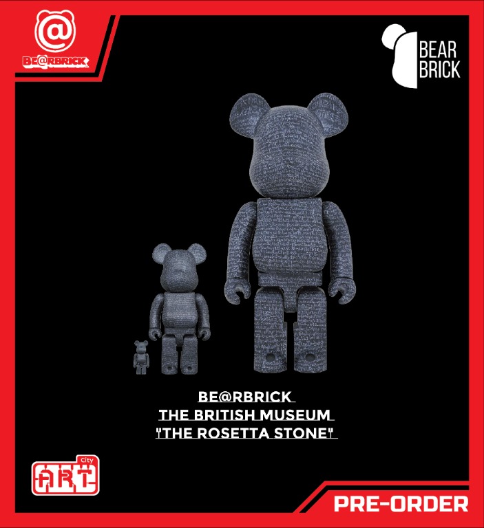 Medicom - Bearbrick - The British Museum - The Rosetta Stone - 400 ...