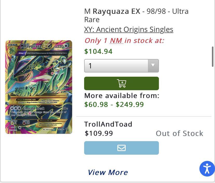 Shiny Mega Rayquaza EX Full Art (Ancient Origins)