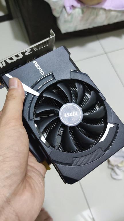 MSI GTX1050TI GeForce GTX 1050 Ti AERO ITX 4G OCV1 Computers