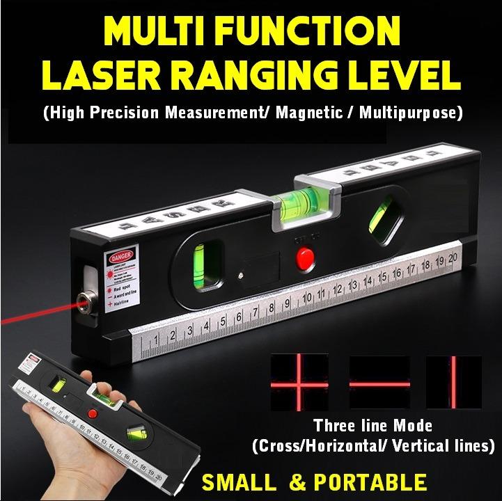 MULTI FUNCTION MAGNETIC LASER LEVEL RULER MULTIPURPOSE WATER