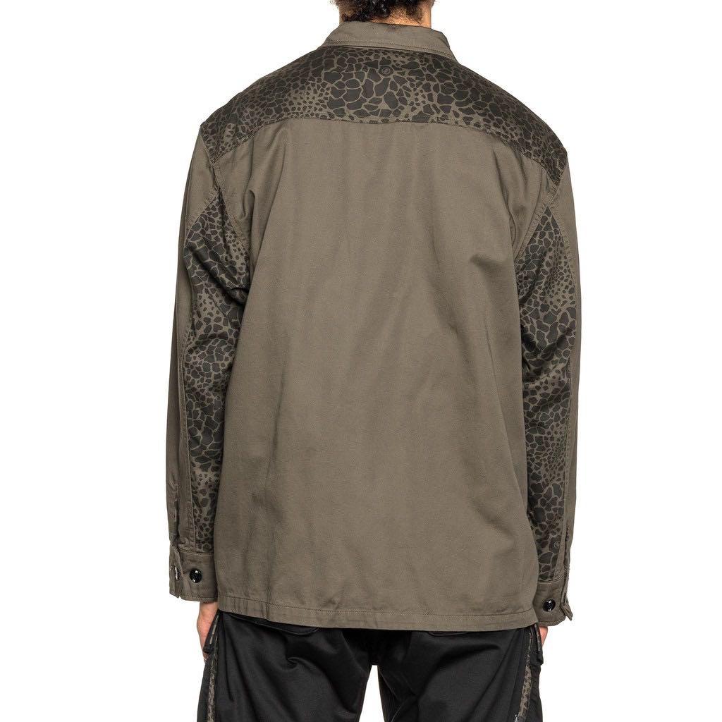 全新特價！Neighborhood MIL-CARGO/C-SHIRT.LS OLIVE DRAB 褐色蛇蟒紋 