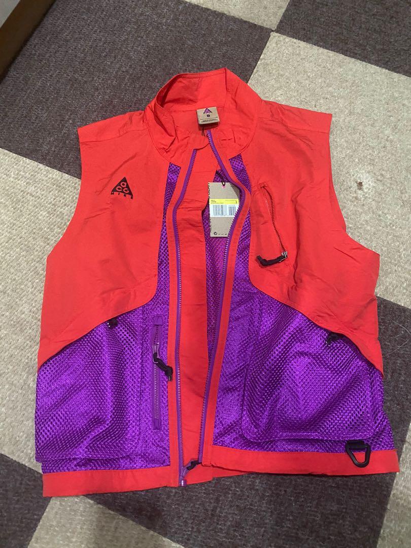 Nike acg anorak habanero red shop