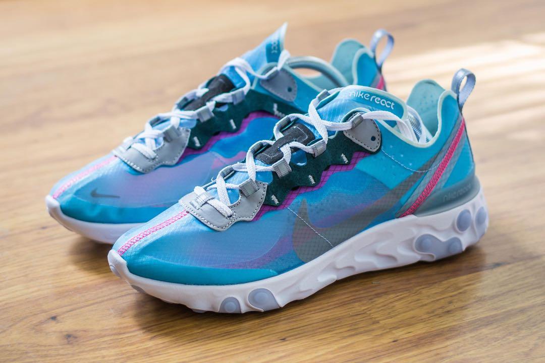 2x Nike React Element 87 (Category: Sneakers) located in Singapore. Submitted by blvckbeard (Listing ID 1110092527, Image 1). Description: Selling 2 pair of react element 87 didnt use it for quite some time. Not much damaged cause well taken care of. Price negotiable. Interested can DM me. Comes with no box. .