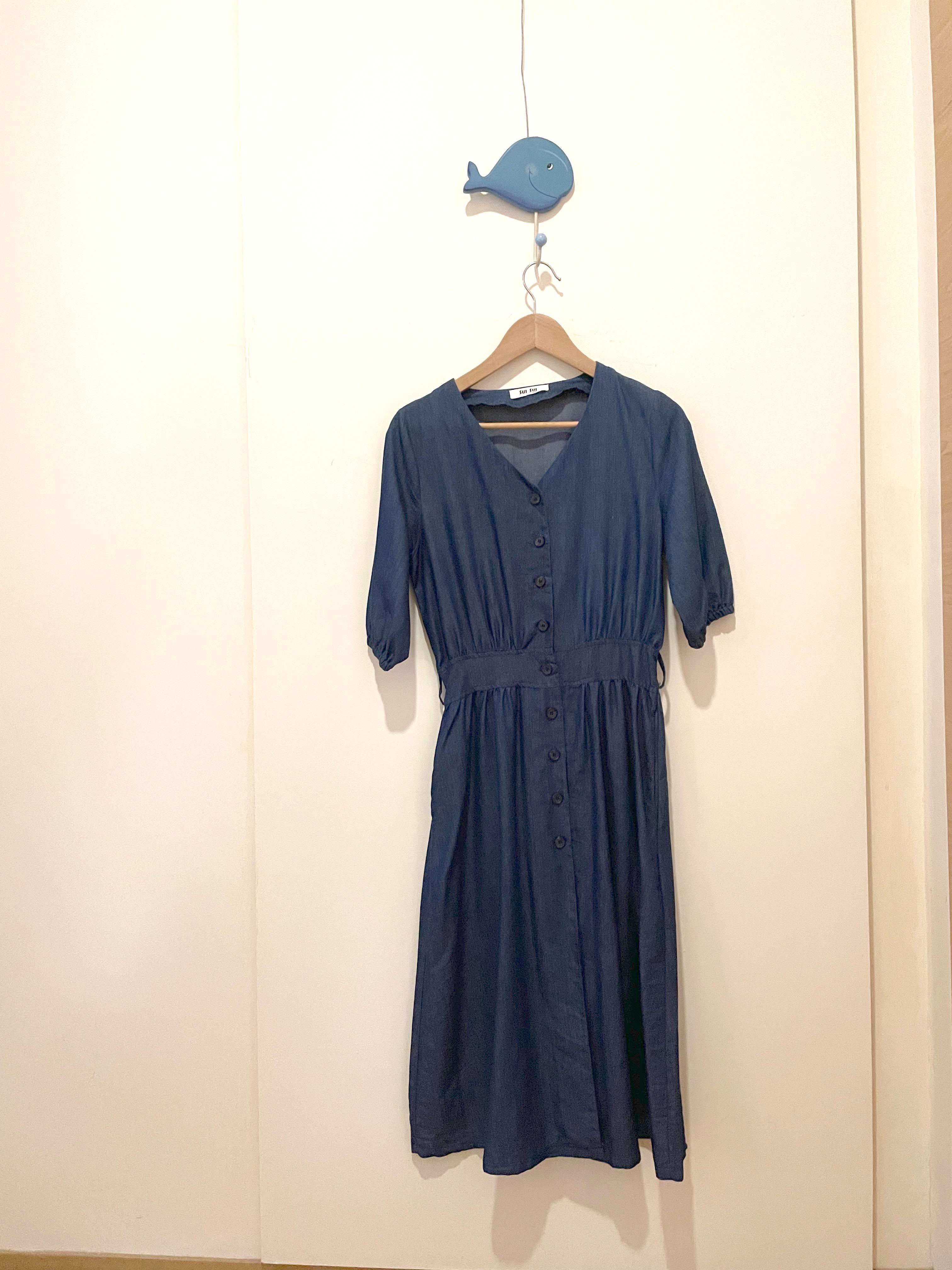 One piece jeans dress Women s Fashion Dresses Sets Jumpsuits