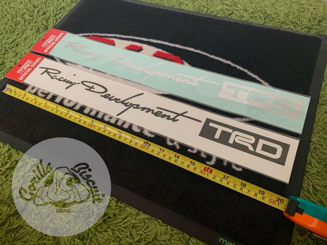 Rtrd Sticker Under Development Racing Original TRD Racing Development Sticker, Auto Accessories on Carousell