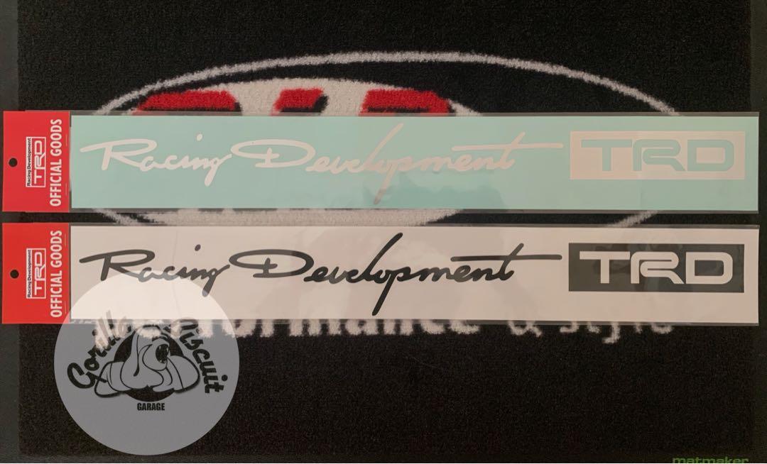 Rtrd Sticker Under Development Racing Original TRD Racing Development Sticker, Auto Accessories on Carousell