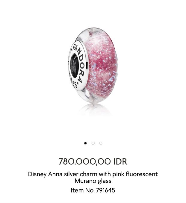 Pandora Disney Anna Murano Glow in The Dark Fesyen Wanita