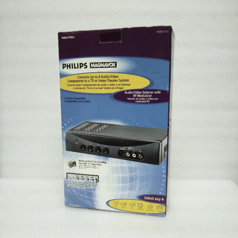 Philips Magnavox / TERK RF Modulator Audio/Video Selector, TV & Home